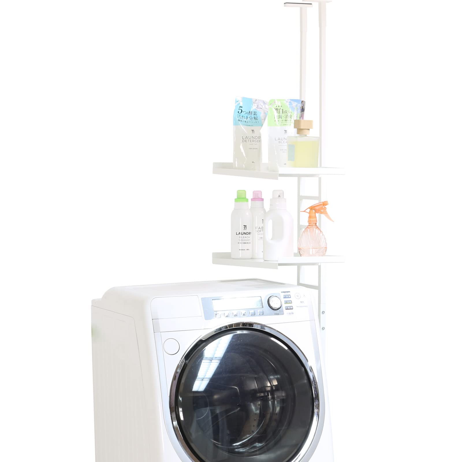 Amazon|川口工器 ランドリーラック 突っ張り (天井180~210cm 棚 2段